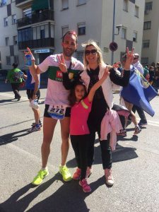 También me acorde mucho de mi equipo de "Apoyo Moral" mi Mujer y mi hija, y eche de menos eso de "animo papi" Gran Canarias Maratón.